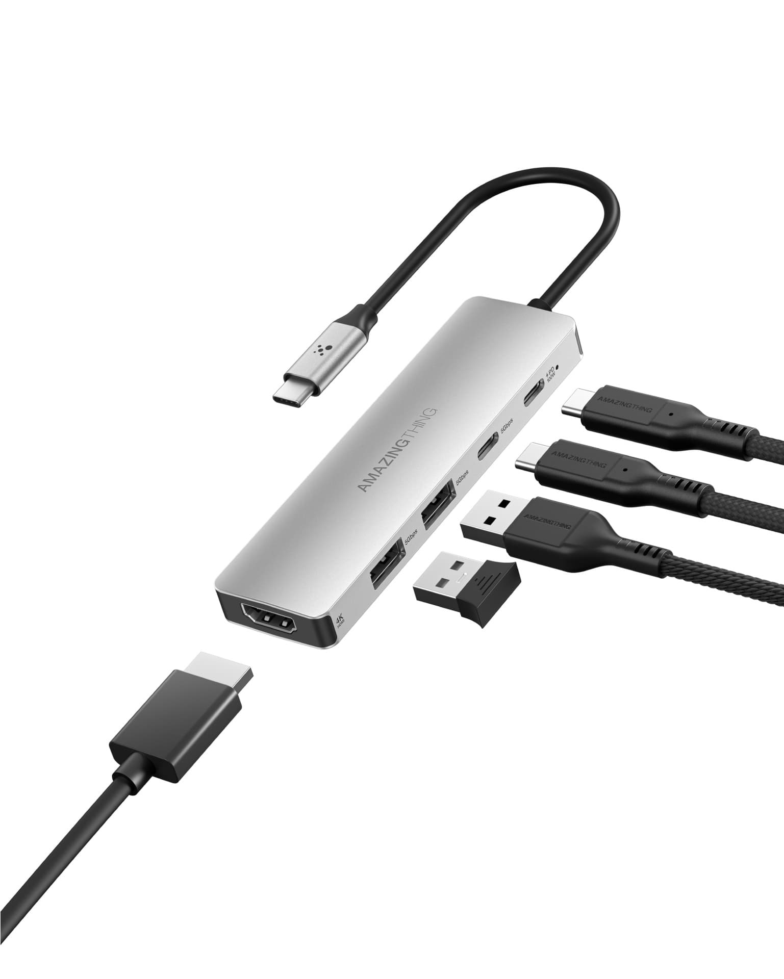 AmazingThing 5 in 1 USB-C 4K Hub