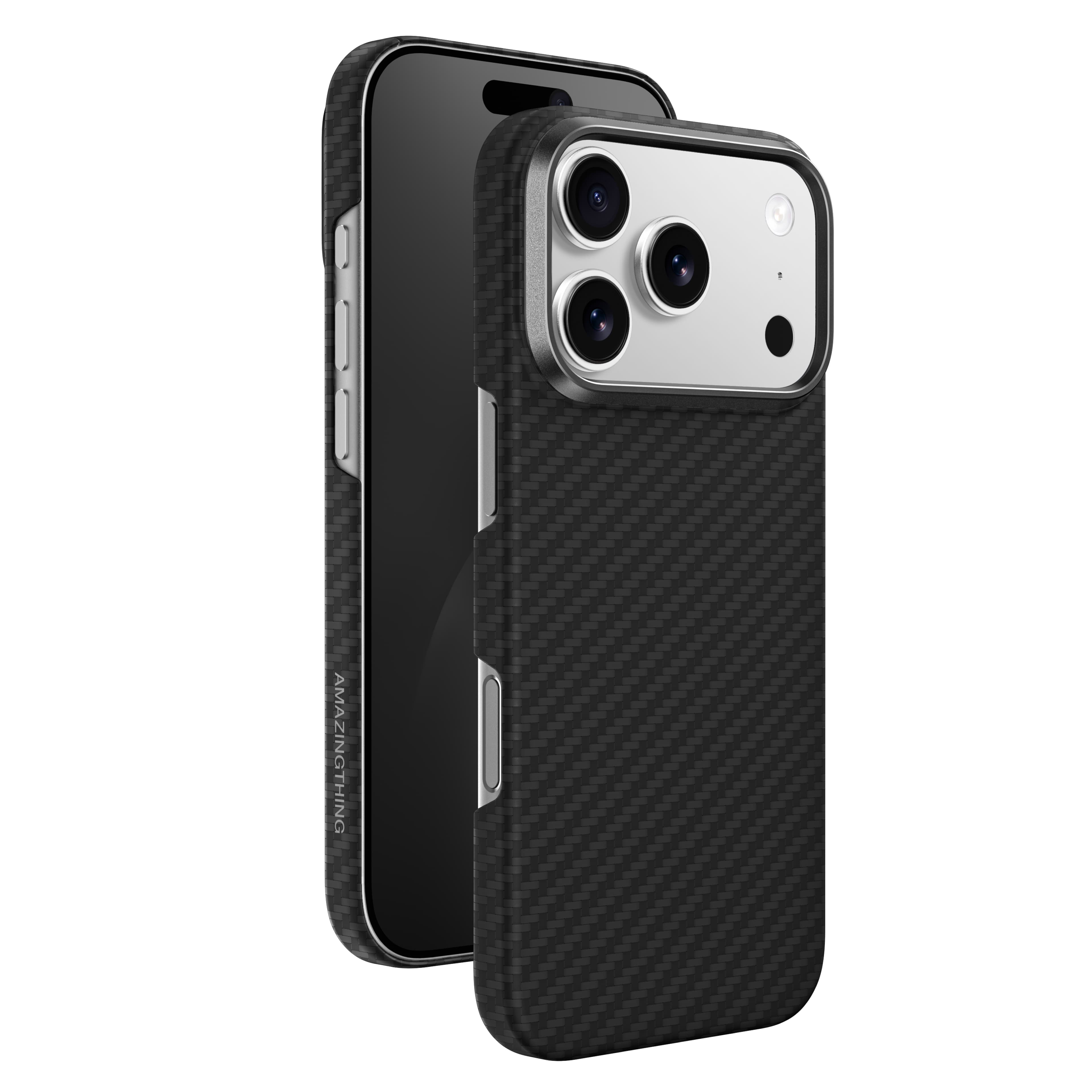 AMAZTHINGTHING TITAN MAX MagSafe Carbon Fibre Case For iPhone 17 Pro