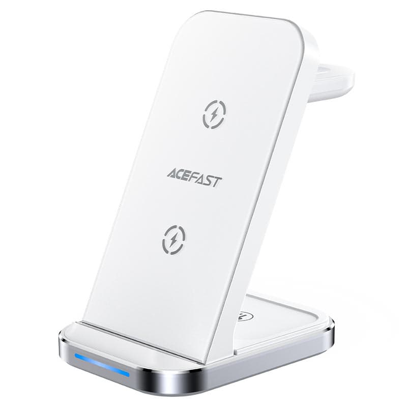 AceFast E15 desktop 3-in-1 wireless charging holder -White-