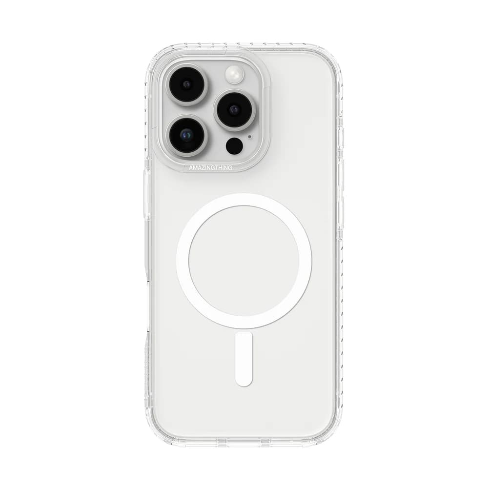 AmazingThing Titan Pro Case for iPhone 16 Pro Max Clear with MagSafe